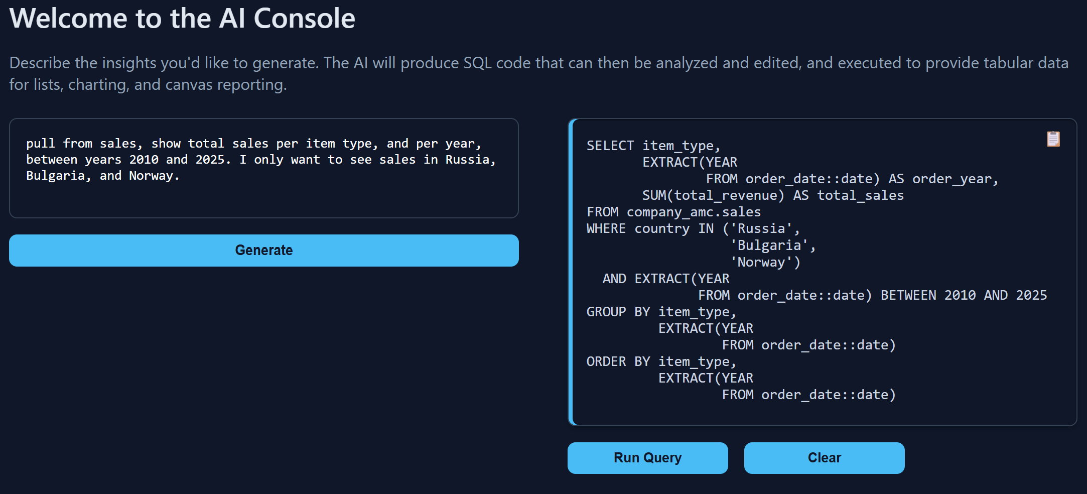 Smart Query: Turn Natural Language into SQL